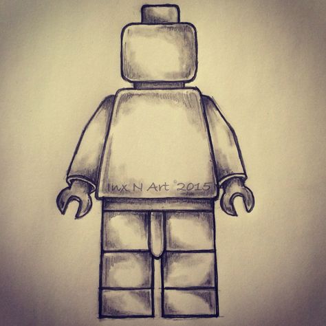 Lego man tattoo sketch by - Ranz Lego Man Tattoo, Lego Outfit, Mood Animation, Lego Person, Lego Tattoo, Outfit Ideas Drawing, Drawing Sites, Sketchbook Design, Lego Wallpaper