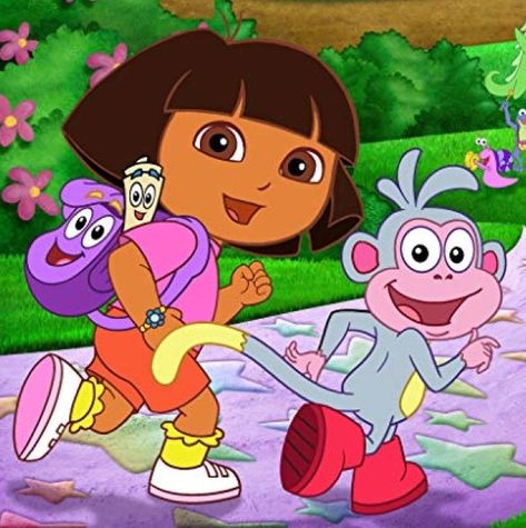 Dora Pics, Peach Goma Gif, Fifi And The Flowertots, Crazy Halloween Makeup, Back When I Was Younger, Dora The Explorer Images, Dora Cartoon, Movie Duos, Penny Smith