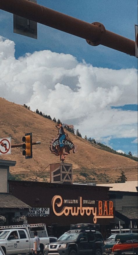 Million Dollar Cowboy Bar, Jackson Hole Summer, Cowboy Bar, Western Aesthetic Wallpaper, Southern Aesthetic, Cowboys Bar, Cowboys And Angels, Jackson Hole Wy, Western Photo