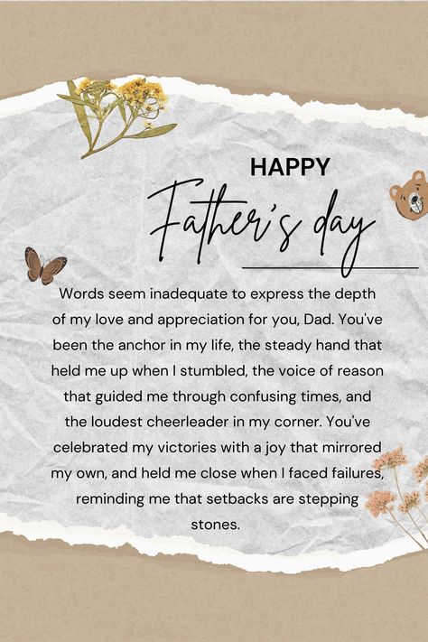 father's day quotes, father's day quotes from daughter, happy father's day to all dads quotes #happyfathersdayquotestohusband #fathersdayquotes  #happyfathersdayquotesfunny #fathersdaygreetingsmessagesfromwife #fathersdaymessages #fathersdaymessagesfunny #fathersdaytextmessages #messagesforfathersday #fathersdaymessagesfromdaughter #fathersdayinspirationalmessages  #fathersdaycardmessages #sweetfathersdaymessages #cutefathersdaymessages #fathersdaymessagesfromson #fathersdaysaying Happy Father's Day Quotes From Daughter, Happy Fathers Day Quotes From Daughter, Fathers Day Message From Daughter, Father's Day Quotes From Daughter, Dads Quotes, Happy Father's Day To All Dads, Happy Fathers Day Message, Father Poems, Father's Day Quotes