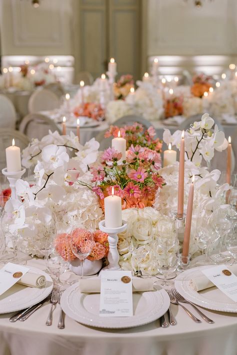 Candlelit tables with spring floral decor, photo by Jurgita Lukos Photography Lithuania Wedding, Candlelit Tables, Spring Floral Decor, Candlelit Table, Timeless Simplicity, Romantic Candlelight, White Hydrangeas, Best Wedding Photos, Candlelit Dinner