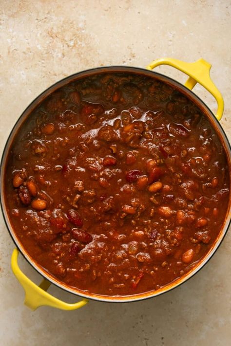 Welcome to your new favorite beef chili recipe! This hearty, flavor-packed chili made with ground beef and beans is sure to become a family favorite. Not only is it easy to make, but the combination of tomatoes, spices, and beef broth creates a rich and satisfying taste that will leave you wanting more. Chili Recipe With Beef Broth, Chili With Beef Broth, Recipe With Beef Broth, Ground Beef And Beans, Recipes With Diced Tomatoes, Beef And Beans, Ground Beef Chili, Beef Chili Recipe, Dry Beans