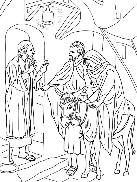 No Room At The Inn For Mary And Joseph And The Donkey Coloring Pages : Best Place to Color Jesus Washing The Feet Of His Disciples, Lent Coloring Pages, Free Bible Coloring Pages, Cross Coloring Page, Jesus Coloring Pages, Binder Ideas, Sunday School Coloring Pages, Holy Thursday, Coloring Pages Inspirational