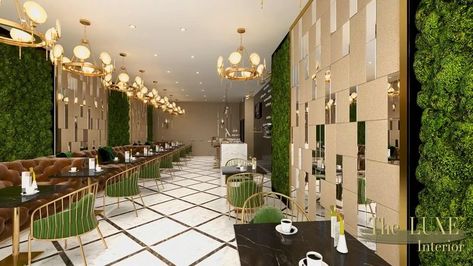 Cafe Interior Design by The Luxe Interior [Video] | Restaurant exterior design, Cafe design, Cafe interior design Gold Interior Design, Rollup Design, Luxury Cafe, Luxury Restaurant Interior, Interior Video, Restaurant Exterior Design, Restaurant Design Inspiration, Modern Restaurant Design, Restaurant Exterior