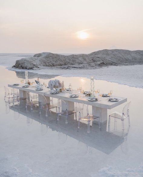 Set Design Photography, Salt Flats Utah, Wedding Reception Lighting, Wedding Ambiance, Intimate Wedding Reception, Intimate Wedding Venues, Ibiza Wedding, Sea Decor, Wedding Venues Beach