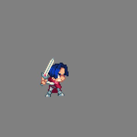 Blue Hair Character Design, Blue Hair Character, Hair Character Design, 8bit Pixel Art, Fantasy Animation, Pixel Life, Pixel Characters, Pixel Animation, Pixel Art Tutorial