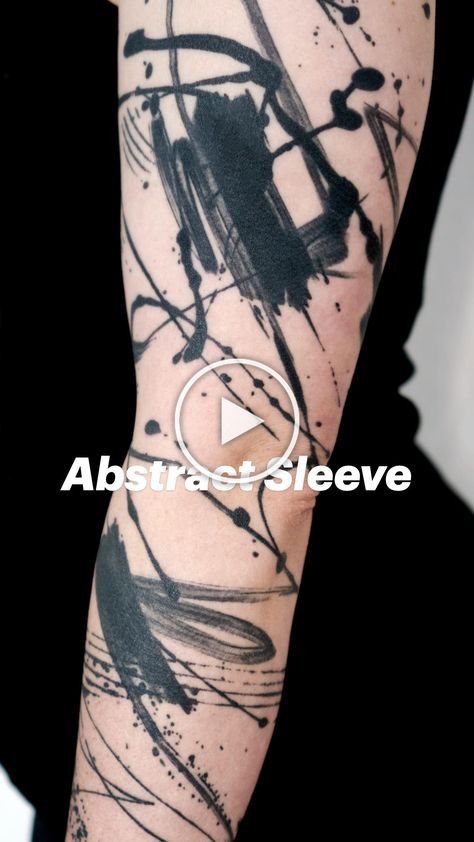 Punk Tattoos For Women, Brushstroke Tattoo, Mountain Sleeve Tattoo, Ukraine Tattoo, Splatter Tattoo, Arm Tattoo Sleeve, Tiny Bouquet, Inner Forearm Tattoo, Blackout Tattoo