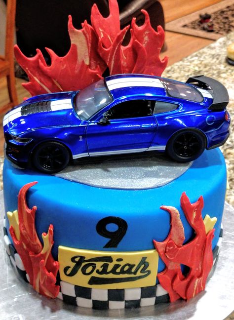 Mustang Cars Birthday Cake, Mustang Car Cake, Mustang Cake Ideas, Mustang Birthday Cake, Ford Mustang Cake, Mustang Cake, Motorcycle Birthday Cakes, Car Cakes For Men, Car Cakes For Boys