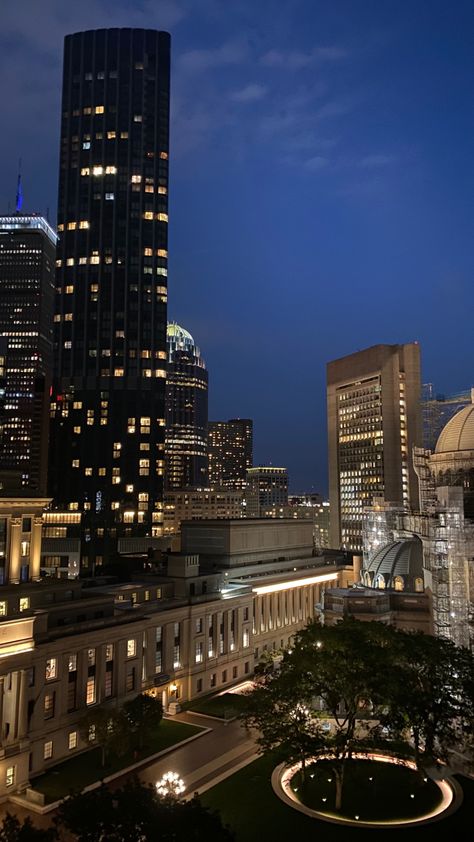 Buildings skylines Boston night time city life Boston Instagram Story, Boston At Night Aesthetic, Boston Night Aesthetic, Boston Astetic, Boston At Night, Night City Skyline, Boston Wallpaper, Umass Boston, Boston Life