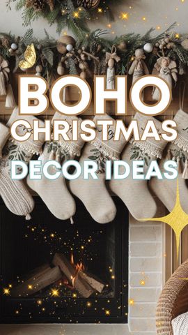 Boho Living Room Christmas, Hobo Christmas Decor, Vintage Boho Christmas Decor, Boho Christmas Kitchen Decor, Boho Christmas Bedroom Decor, Boho Xmas Tree Decorating Ideas, Boho Christmas Mantle Decor, Boho Christmas Aesthetic, Boho Winter Decor