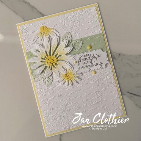 Cheerful Daisies Stampin Up Cards, Cheerful Daisy, Paper Projects Diy, Cheerful Daisies, Project Paper, Daisy Cards, Mom Cards, Stamping Up Cards, Get Well Cards