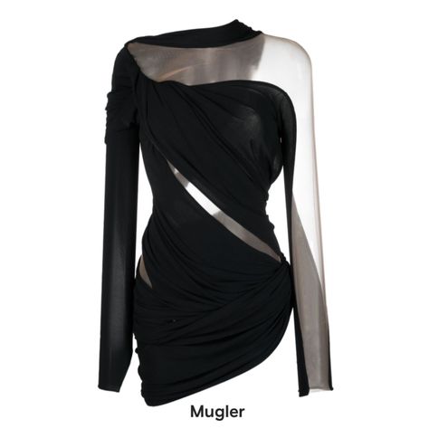 Lyrical Dresses, Closet Dresses, Beige Design, Geometric Fashion, Fashionably Late, Dress Closet, Black Outfits, Black And Beige, Thierry Mugler