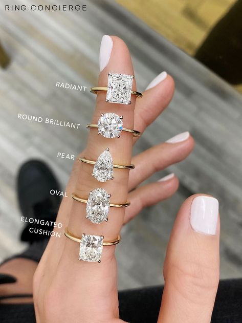 Wedding Ring Cuts, Different Engagement Rings, Gold Band Engagement Rings, Pretty Engagement Rings, Ring Concierge, Ring Cuts, Cute Engagement Rings, Engagement Rings Affordable, Future Engagement Rings