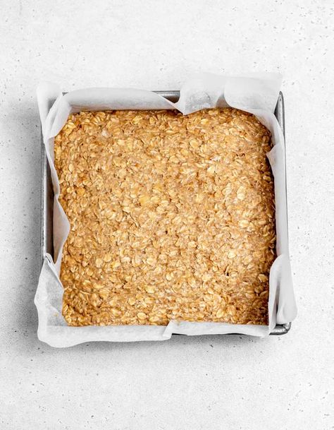 Banana Oats And Peanut Butter, Healthy Peanut Butter Oatmeal Bars, Baked Peanut Butter Oatmeal Bars, Banana Oat Bars For Baby, Blw Oatmeal Bars, Oatmeal Bars For Toddlers, Banana Peanut Butter Oatmeal Bars, Oatmeal Banana Bars, Recipes For Old Bananas