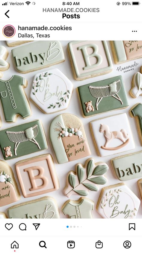 Gender Neutral Cookies Decorated, Oh Baby Cookies Decorated, Gender Neutral Cookies, Gender Neutral Baby Shower Cookies, Baby Shower Cookies Decorated, Baby Shower Cookies Neutral, Baby Biscuits, Boho Baby Boy, Baby Boy Cookies