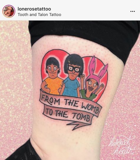 Matching Bobs Burgers Tattoos, Brother Sister Tattoo, Sibling Quotes, Lion Tattoos, Sibling Tattoos, Bob's Burgers, Getting A Tattoo, Bobs Burgers, Sister Tattoos