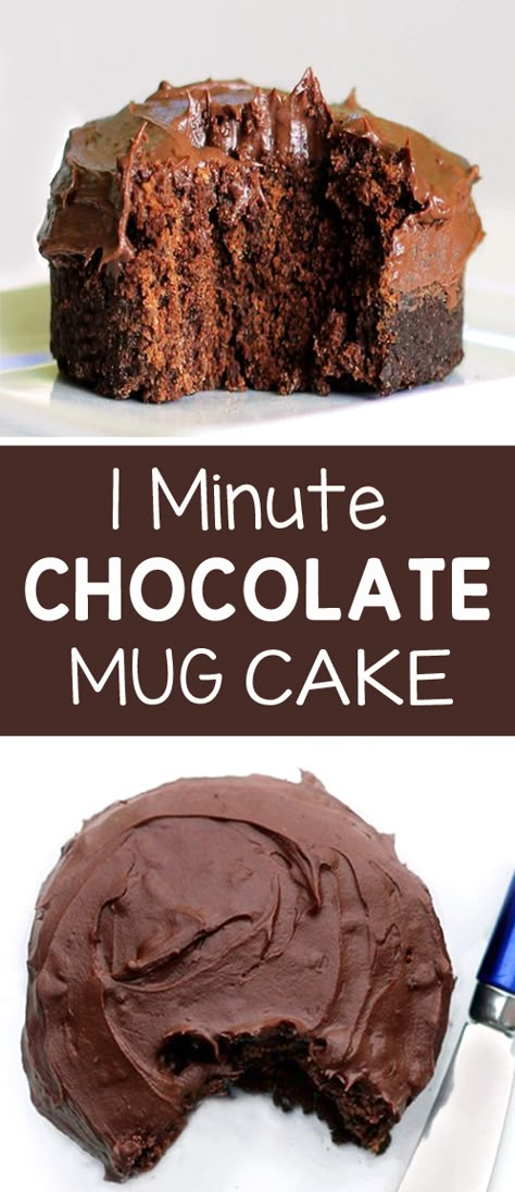 Dessert Micro Onde, Easy Chocolate Mug Cake, Mug Dessert Recipes, Ella Vegan, Chocolate Mug Cake Recipe, Microwave Mug Recipes, Vegan Mug Cakes, Glutenfri Baking, Easy Mug Cake