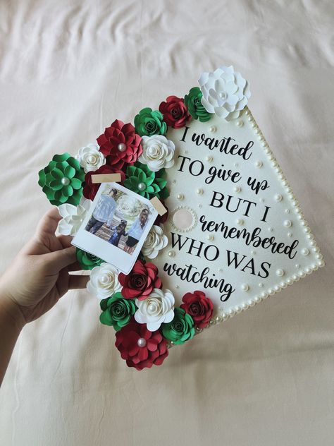 Grad Cap Ideas In Memory Of, Cap Decorations For Passed Loved Ones, Mom Grad Cap Ideas, Graduation Cap Designs For Lost Ones, Tribute Graduation Cap, Memorial Grad Cap Ideas, Graduation Cap Designs Remembrance, In Memory Of Graduation Caps, Cute Caps For Graduation