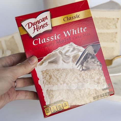 Wasc Cake Recipe, Doctored Cake Mix Recipes, Duncan Hines Cake, Cake Mix Doctor, Make Box, Box Cake Recipes, Sugar Geek, Doctor Cake, Boxed Cake Mixes Recipes