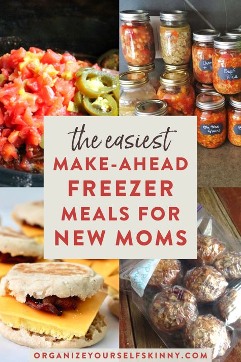 Pre Baby Meal Prep Freezer Recipes, Easy Meals With Newborn, Post Baby Freezer Meals, New Mom Meals, Pregnancy Freezer Meals, Freezer Meals For New Moms, Meals For New Moms, Best Freezer Meals, Baby Meals