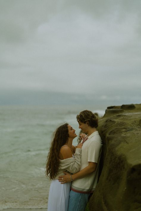 Couple in love dreamy on the beach San Diego Couple Pictures, El Matador Beach Engagement Photoshoot, Couple Hawaii Photoshoot, Editorial Beach Couple Photoshoot, San Diego Couples Photoshoot, Ocean Couple Pictures, Couple Beach Pictures Romantic, Couple Shoot Poses Romantic, Dreamy Couples Photography