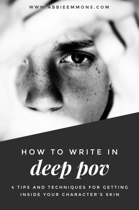 Abbie Emmons - How To Write in Deep POV (Get Inside Your Character's Skin) How To Write Deep Pov, Writing Dual Povs, Writing Pov, Deep Pov, Abbie Emmons, Writing Hobby, Writing Stories, Writing Groups, Writing Romance