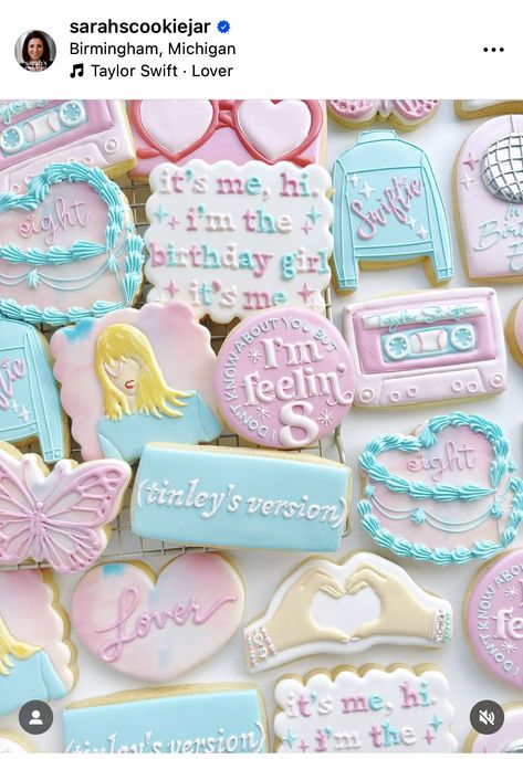 Taylor Swift 2nd Birthday Party, Taylor Swift Birthday Cookies Decorated, Taylor Swift Cookies Birthday, Taylor Swift 6th Birthday Party Ideas, Taylor Swift Birthday Cookies, Taylor Swift Cookies Decorated, Taylor Swift Sugar Cookies, Taylor Swift Cookies, Swiftie Party