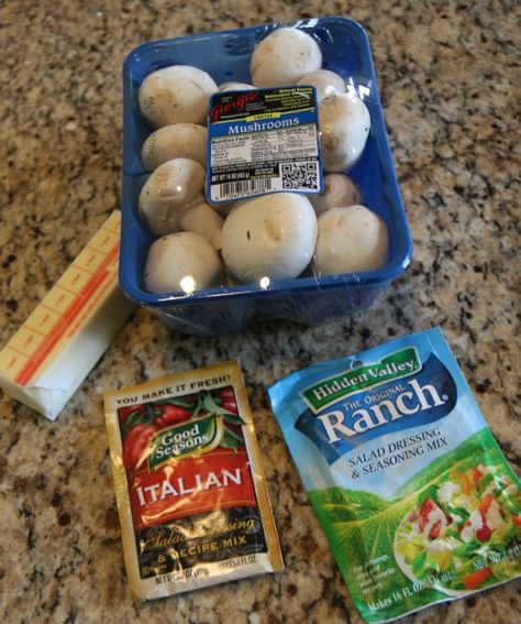 Easy to make Slow Cooker Italian Ranch Mushrooms recipe. Perfect side dish for any meal. AD Ranch Mushrooms Crockpot, Mushrooms In Crockpot, Crock Pot Mushrooms, Mushrooms Crockpot, Asparagus Gratin, Italian Mushrooms, Ranch Mushrooms, Crockpot Mushrooms, Slow Cooker Italian