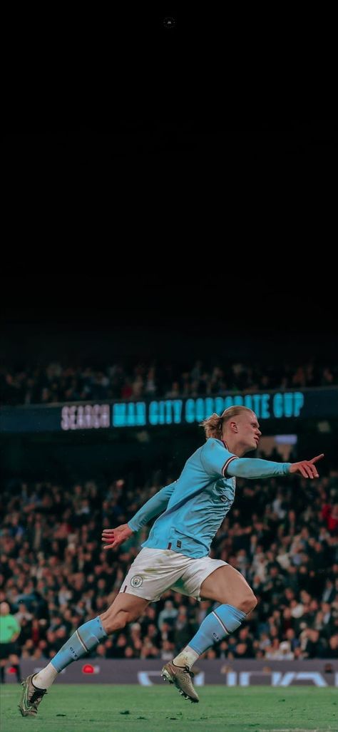 Haaland Celebration, Wallpaper For Lock Screen, Celebration Wallpaper, Football Wallpaper Iphone, For Lock Screen, Manchester City Wallpaper, Lionel Messi Fc Barcelona, Soccer Photography, Ronaldo Real Madrid