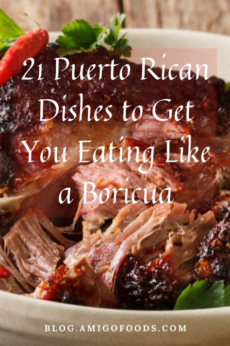 If you’re a fan of roasted pork, then you’ll love pernil. It’s one of the more popular Puerto Rican foods. Pernil is an entire roasted pig, which is slow roasted. #puertoricanfood #puertorico #pernil #roastprok Sides For Pernil, Roast Pork Pernil Puerto Rican Style, Puerto Rican Roast Pork, Authentic Pernil Recipe Puerto Rican, Side Dishes For Pernil, Food Puerto Rico, Puerto Rican Pork Shoulder, Puerto Rican Crockpot Recipes, Puerto Rican Pork