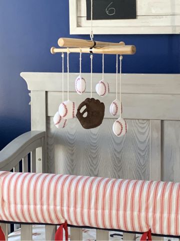 Sports Nursery Ideas, Baseball Nursery Theme, Vintage Baseball Nursery, Baseball Nursery Decor, Baseball Room Decor, Hanging Bats, Sports Nursery Theme, Baby Boy Baseball, Baseball Nursery