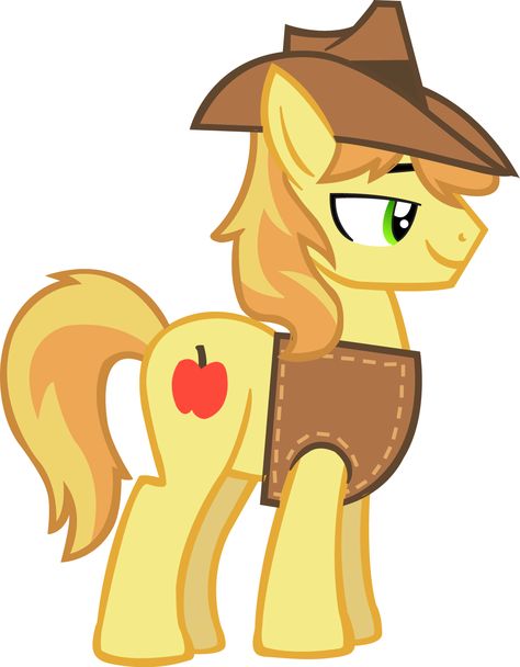 Braeburn Mlp, Mlp Redesigns, Smash Board, Mlp Ships, Male Cartoon Characters, My Little Pony Applejack, Apple Jack, Mlp Characters, Mlp Fan Art