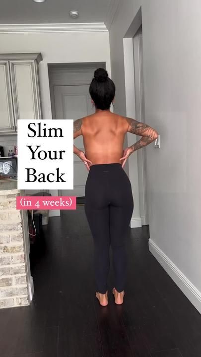 Slim Your Back, Modele Fitness, Back Fat Workout, Workout Without Gym, Weight Workout Plan, Gym Workout Videos, Trening Pilates, Gym Workout For Beginners, Back Exercises