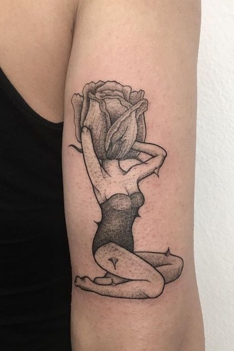 La bigotta Tattoo Lady Like Tattoo, Chic Tattoo, Sick Tattoo, Lady Like, Dark Art Tattoo, Rose Tattoo Design, Side Tattoos, Top Tattoos, Tattoo Feminina