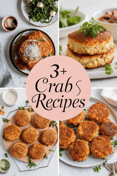 Savor the deliciousness of crab cakes with these tasty recipes! Perfect for parties or cozy dinners these treats are packed with flavor. You'll love the fresh crab meat and zesty seasonings. Try them with a tangy dipping sauce for an extra kick. Seafood lovers will be hooked on these delights! Crab Cake Recipes, Cozy Dinners, Crab Meat, Crab Cakes, Simple Recipes, Dipping Sauce, Tasty Recipes, Taste Buds, Crab