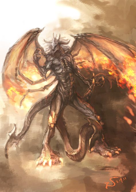 Typhon - (a.k.a. Typhaon, Typhoeus, Typhus) Greek god of monsters, storms, and volcanoes. Greek Mythical Creatures, Greek Creatures, Greek Mythological Creatures, Greek Monsters, Fire Demon, Greek Mythology Tattoos, Roman Gods, Greek Gods And Goddesses, Horror Monsters