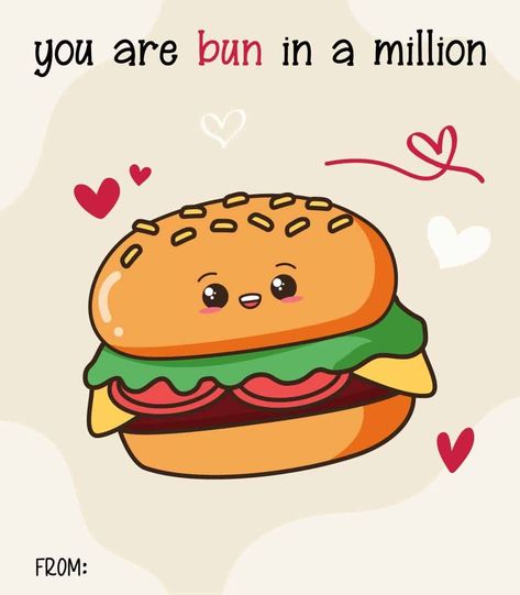 Food Pun Printable Valentine Cards Lillys Drawings, Lunch Puns, Cute Pun Cards, Pun Drawings, Kid Sayings, Puns Cards, Friendship Puns, Elementary School Party, Pun Valentines