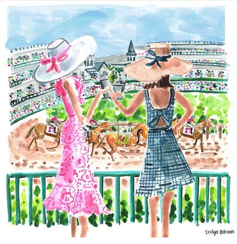 Hats off to one of the funnest days of the year! Make sure to tune in to watch live coverage of the kentucky derby beginning at 2:30 pm ET… Racing Photoshoot, College Canvas Art, Vinyl Art Paint, Evelyn Henson, Derby Ideas, Ky Derby, Run For The Roses, Kentucky Derby Party, Racing Art