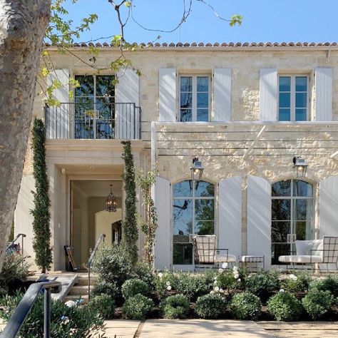 French Stone House, Stone House Exterior, Modern French Interiors, Brooke Giannetti, Delayed Gratification, Stone Exterior Houses, Romantic Interior, First Sketch, French Farmhouse Decor