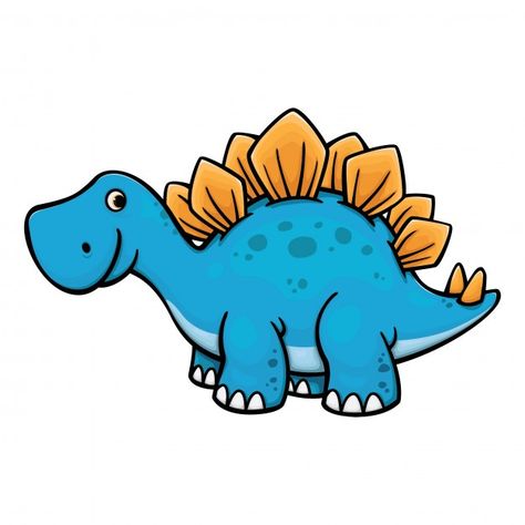 Cute dino stegosaurus cartoon vector ill... | Premium Vector #Freepik #vector #baby #nature #cartoon #animal Stegosaurus Drawing, Dino Cartoon, Dino Clipart, Baby Dinosaur Party, Monster Outline, Nature Cartoon, Dinosaur Clip Art, Cute Dino, Dinosaur Images