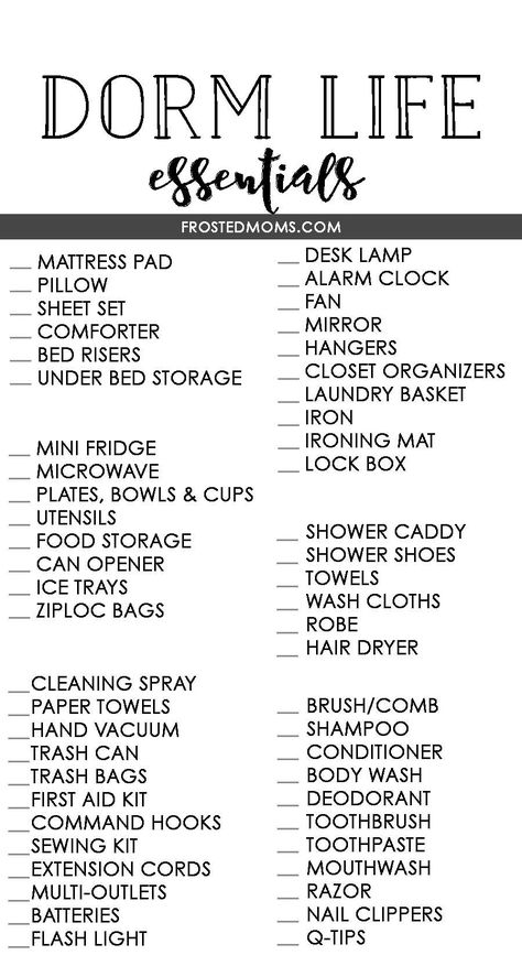 Room Essentials List, Student Checklist, Dorm Room Essentials List, Dorm Room Necessities, College Dorm Checklist, Dorm Room Checklist, Dorm Checklist, College Checklist, Room Checklist