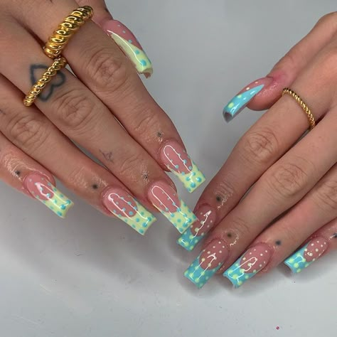 Spring Nails March, March Acrylic Nails Designs, March Nails 2024, March Nail Inspo 2024, March Acrylic Nails, March Birthday Nails, Saint Patrick’s Day Nails, Spring Birthday Nails, Nail Designs March