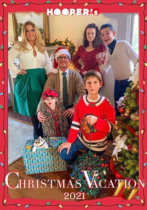 Christmas Vacation Family Photos, Movie Themed Family Christmas Cards, Christmas Vacation Photo Shoot, Funny Family Christmas Pictures, Griswold Christmas Party, Christmas Vacation Costumes, Christmas Funnies, Vacation Photoshoot, Christmas Movie Characters