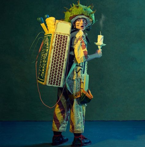 Thread, Fashion and Costume: Iona Verity Junk Lady Costume, The Borrowers Costume, Borrower Aesthetic, Green Man Costume, The Borrowers Aesthetic, Borrowers Art, Ren Fair Ideas, Borrowers Costume, Ren Faire Cosplay