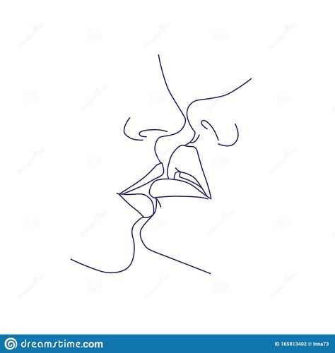 Illustration about Fashion concept, one line drawing for use in design. Illustration of line, icon, drawing - 165813402 Lips Abstract, Kissing Drawing, Kiss Lips, Abstract Modern Art, One Line Drawing, Art Attack, Line Art Tattoos, Outline Art, Kissing Couples