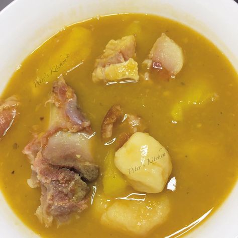 Peter's Kitchen on Instagram: “Ham Bone Soup with Pigtail.... • • #soupsaturdays #hambonesoup #pigtails #soup” Ham Bone Soup, Bone Soup, Ham Bone, Caribbean Culture, Yummy Yummy, Soup Recipe, Cheeseburger Chowder, Yum Yum, The Caribbean