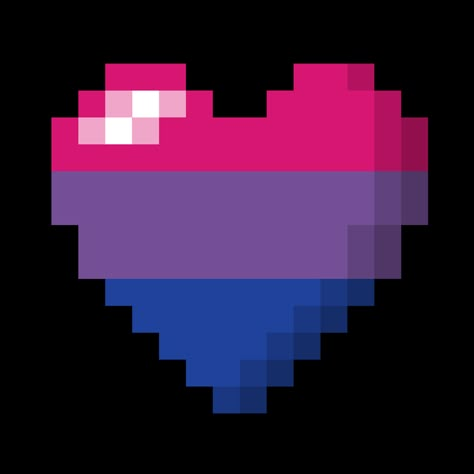 Bisexual Wallpaper Iphone Aesthetic, Bi Flag, Pixel Heart, Bisexual Flag, Lgbtq Funny, Emoji Art, Lgbtq Flags, Pix Art, Lgbt Flag