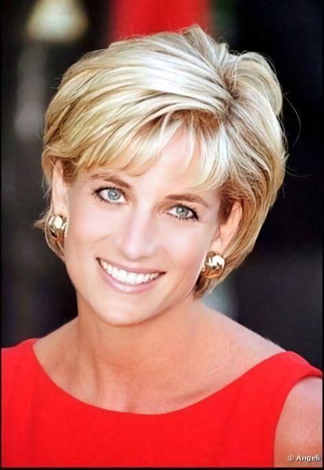 Diana Haircut, Diana Hair, Princess Diana Hair, Asymmetrical Haircut, Fine Straight Hair, Princess Diana Photos, Stylish Short Haircuts, Princess Diana Pictures, Beautiful Haircuts