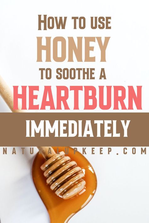 Honey is known as a natural soothing agent. It also soothes heartburn very well and fast too. Find out how to use honey for your heartburn. Included inside are tricks and tips to stop your heartburn altogether #heartburn_relief #heartburn_instant_relief #heartburn_natural_remedies #honey Burn Remedy, Reflux Remedies, Heart Burn Remedy, Stomach Ulcers, Natural Cold Remedies, Natural Cough Remedies, Homemade Remedies, Acid Reflux, Natural Home Remedies