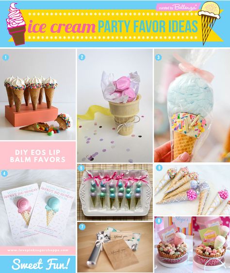 DIY ice cream favor ideas to make at home  #icecreamfavors #icecreampartyfavors #icecreampartyideas #icecream Ice Cream Favors Ideas, Diy Ice Cream Party, Ice Cream Favor, Diy Eos Lip Balm, Ice Cream Party Ideas, Cotton Candy Cones, Ice Cream Lollipop, Christmas Ice Cream Cake, Ice Cream Party Favors